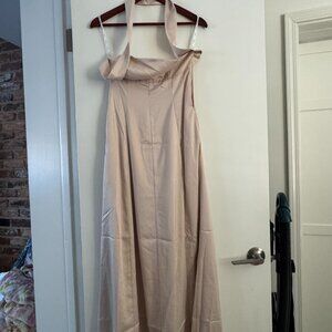 SABO Nude Halter Maxi Dress – XS – NWT